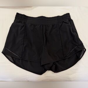 Lululemon Hotty Hot 4” Black Athletic Shorts